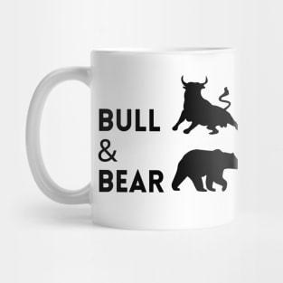 The Bull & The Bear Artwork 1 (Black) Mug